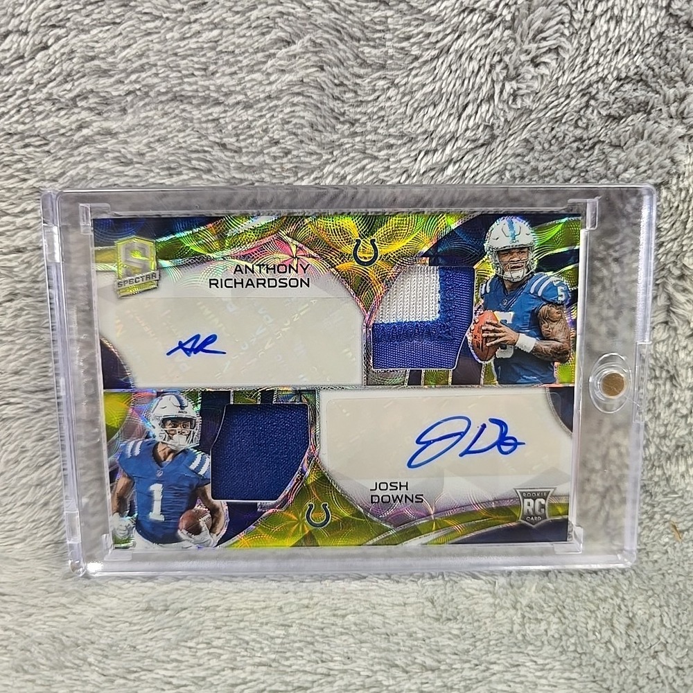 2023 Spectra Anthony Richardson Josh Downs Dual Patch‎ Auto RPA  24/35 RC